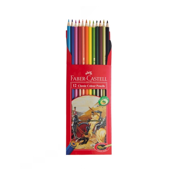 - Chì Màu Khô FABER CASTELL Classic 12 màu