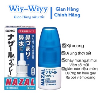 Xịt mũi nazal nhật bản 30ml - xịt ngạt mũi, sổ mũi, xoang