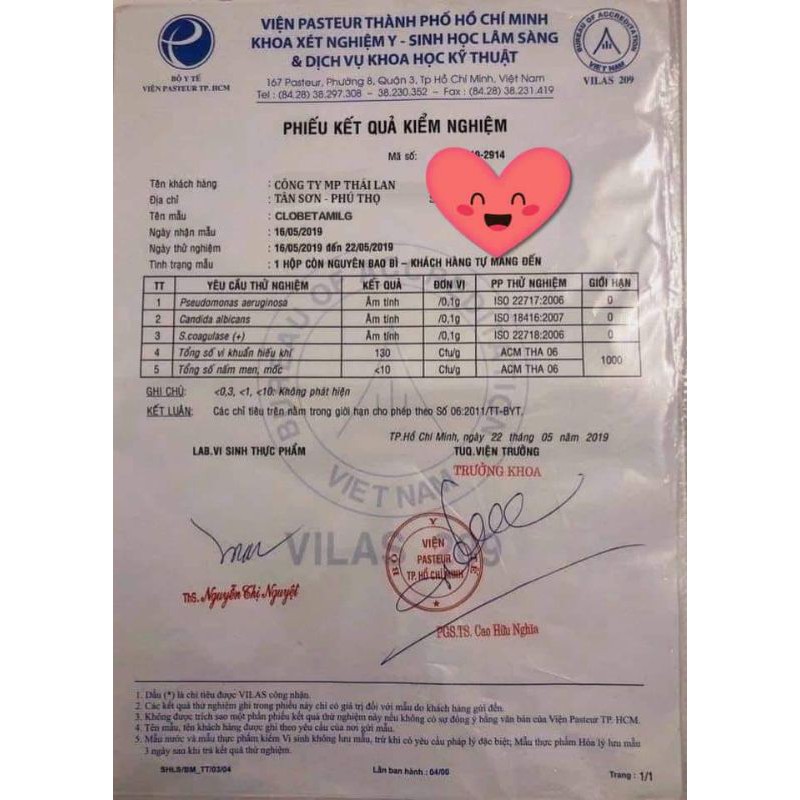Bộ Nám Cao Cấp Kem Hồng Thái Lan Clobetamil G