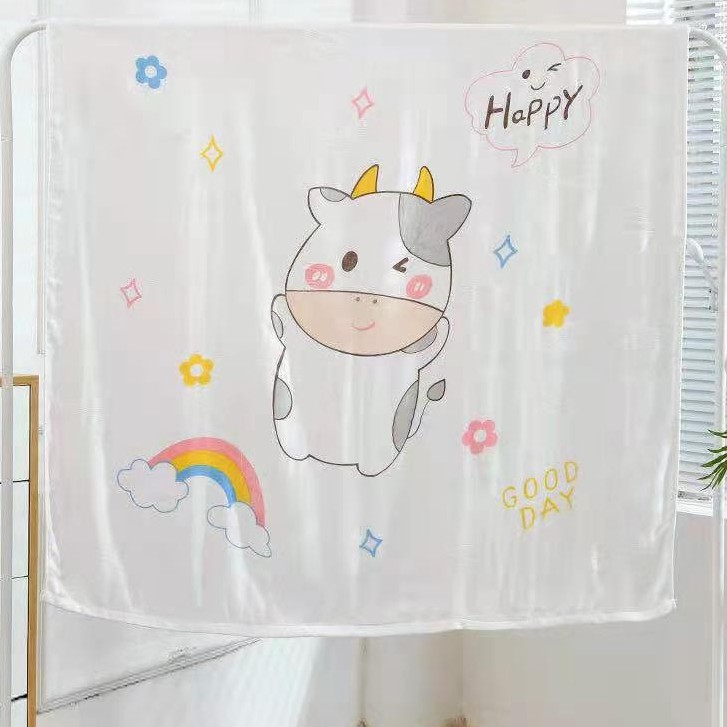 ⭐ Chăn/Mền Lụa Mùa Hè Cho Bé ⭐ Khăn Cotton Mỏng Mềm Cho Bé Trai Bé Gái 120.120cm ⭐