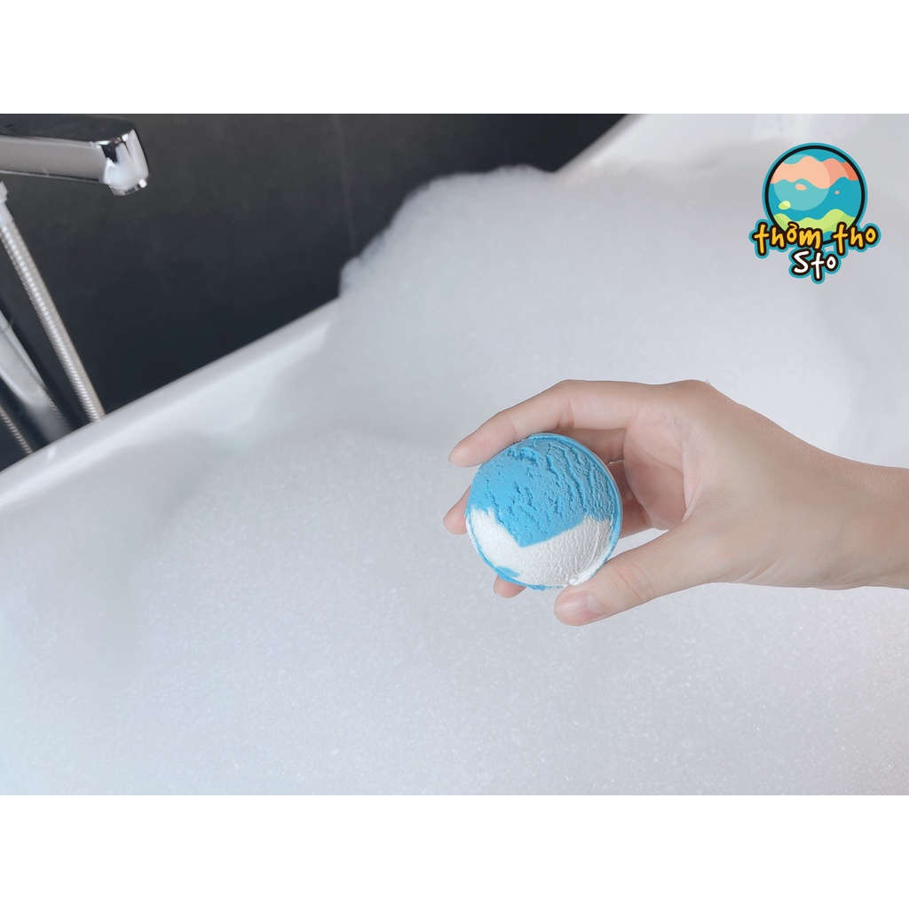 Viên kem tạo bọt bồn tắm bồng bềnh vị ĐẠI DƯƠNG nhiều bọt mềm da, bubble scoop, 80, 160, 240 gram