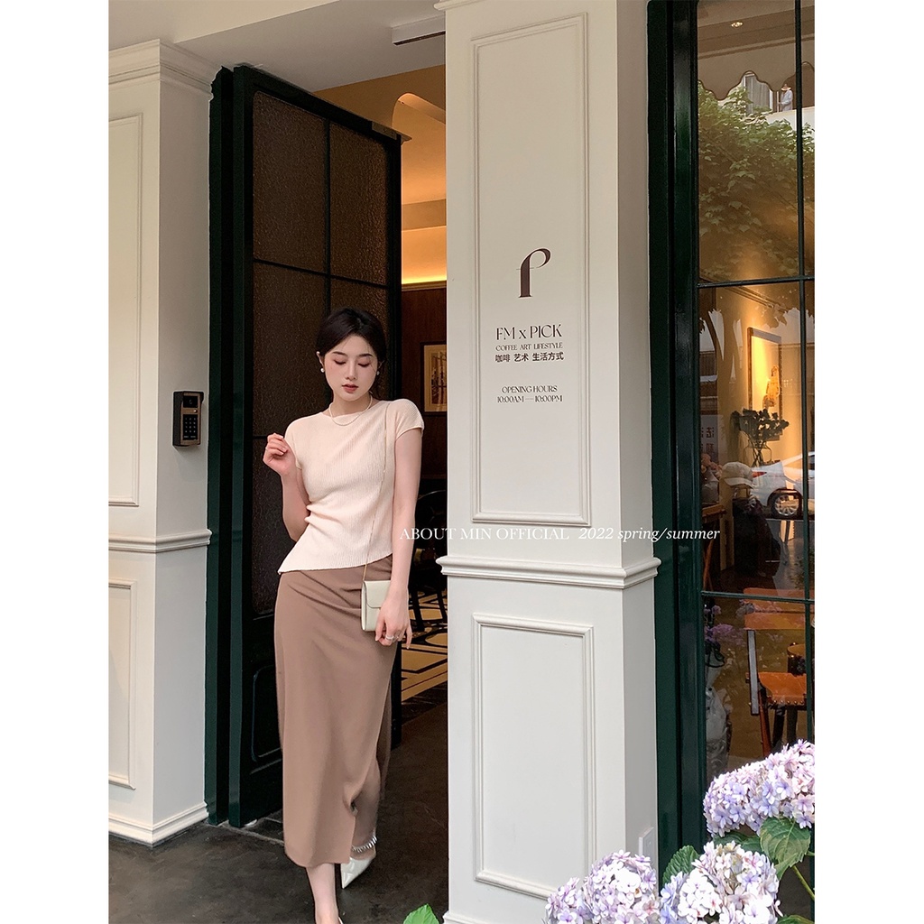 NRVP Áo Khoác Cardigan Dệt Kim Tay Ngắn Dáng Rộng Thiết Kế Mới Thời Trang Theo Phong Cách Hàn Quốc