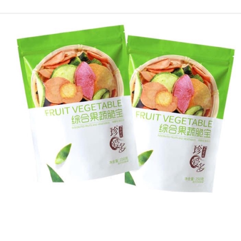 Trái cây, rau củ quả sấy khô mix 18 loại bổ dưỡng