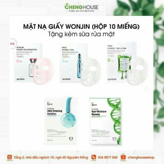 Mặt nạ giấy Wonjin - hộp 10 miếng
