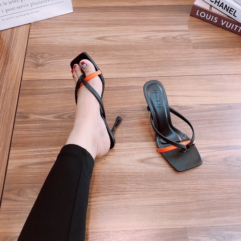 Guốc nữ xỏ ngón 7p phối màu siêu xinh Chị Chảnh Store
