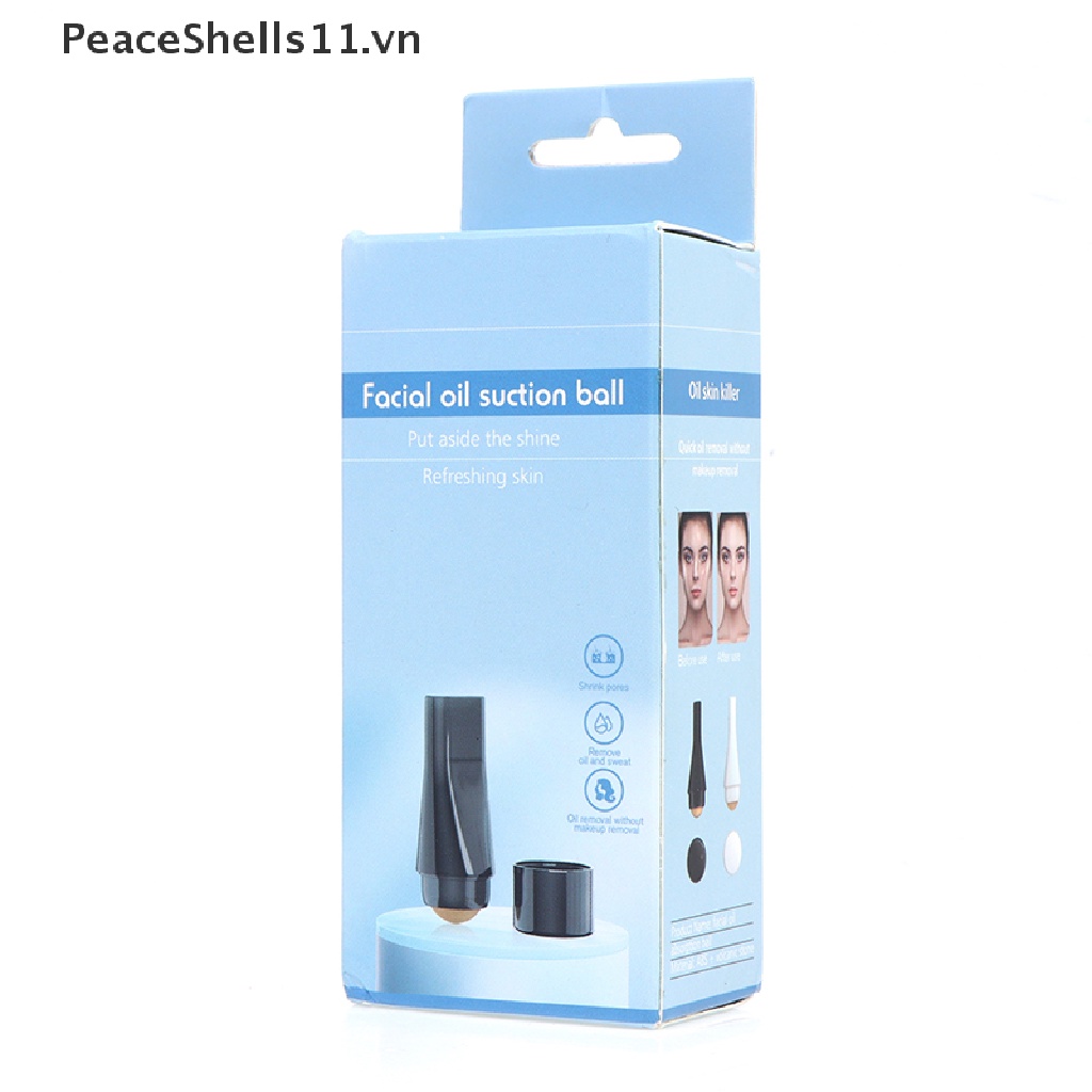 【PeaceShells】 Face Oil Absorbing Roller Volcanic Stone Blemish Remover Rolling Stick Ball VN