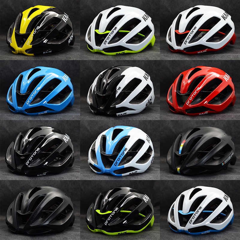 Kask Protone Unisex Mũ Bảo Hiểm Xe Đạp Đường Bộ Một Mảnh Thoáng Khí Đỏ Đô Mũ Bảo Hiểm Xe Đạp