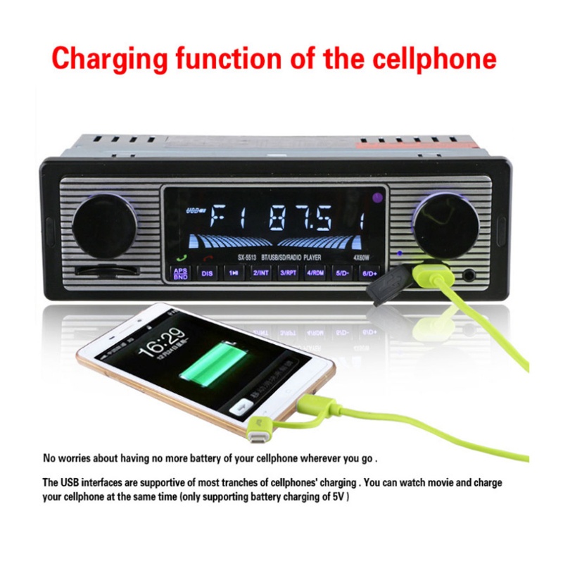 Máy Nghe Nhạc Không Dây Kết Nối Bluetooth Cho Xe Hơi