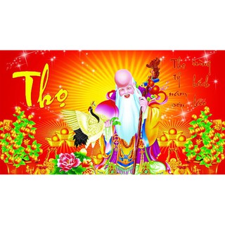 Tranh đính đá ông Thọ