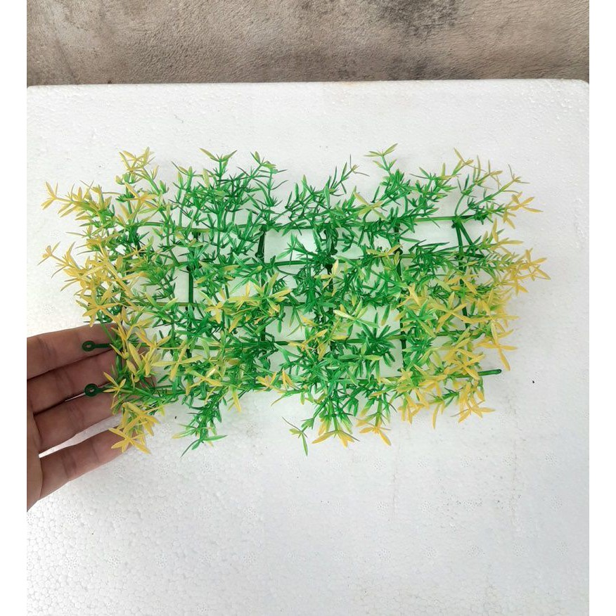 Thảm cỏ trải nền bể cá, kích thước 23 x 12 cm, màu sắc ngẫu nhiên