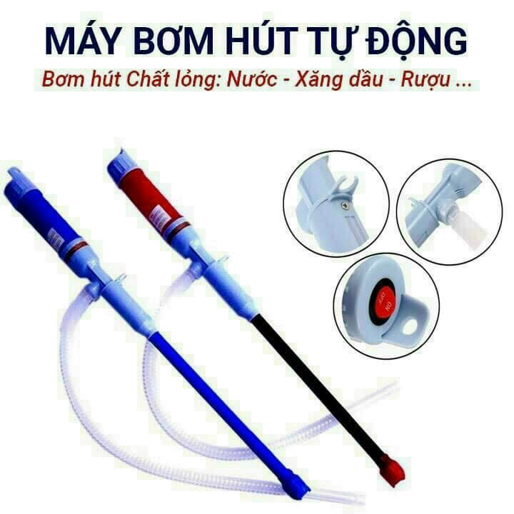 MÁY Hút Nước, Rượu, Xăng Dầu, Hóa Chất Đủ Loại ❤️RẺ VÔ ĐỊCH❤️ Máy Chạy PIN Tự Động Chỉ 1 Nút Bấm