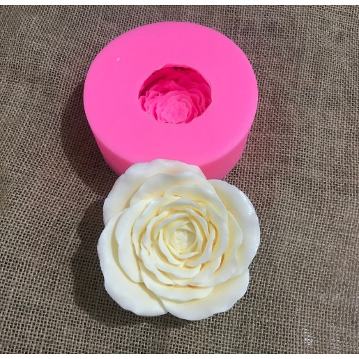 Khuôn silicon 3d làm rau câu làm bánh mẫu hoa hồng đại 11.5 cm