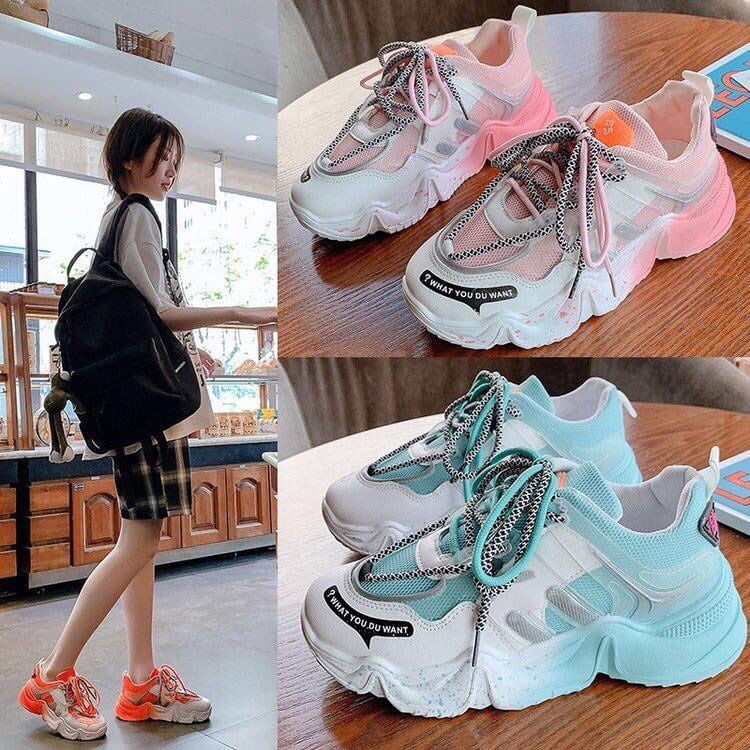 giày thể thao nữ phun sơn, giày nữ sneaker hàng nhập siêu đẹp | BigBuy360 - bigbuy360.vn