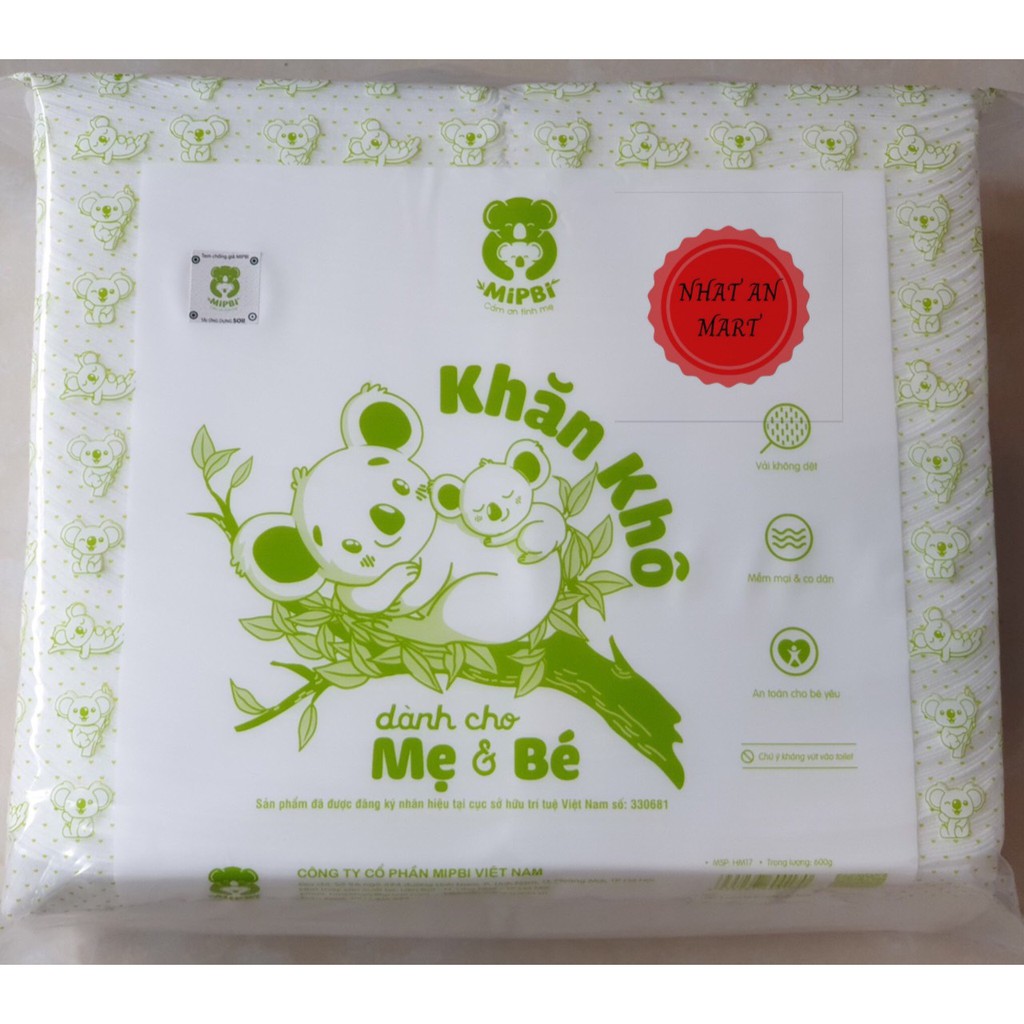 KHĂN VẢI KHÔ ĐA NĂNG MIPBI 260g, 300gr, 600gr, 900gr