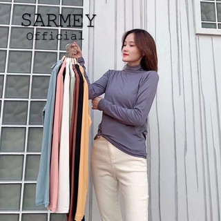 áo giữ nhiệt Nữ thu đông hàn quốc cotton lót nỉ sợi tre co giãn 4 chiều màu pastel