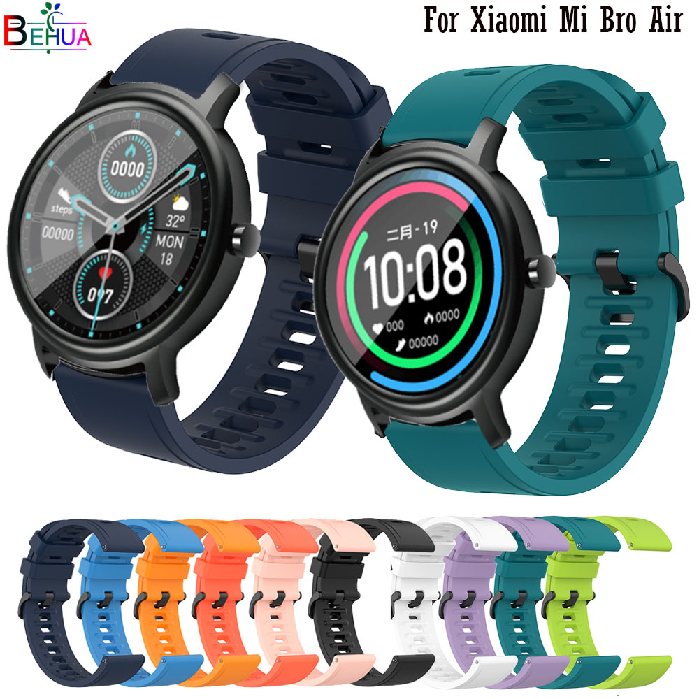 XIAOMI MI Dây Đeo Silicon 20mm Cho Đồng Hồ Thông Minh Huami Amazfit Bip S Lite / Realme