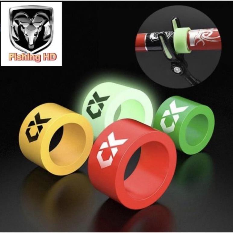 Nhẫn Cần Câu Tay Silicon Dạ Quang Chống Trôi Cần Câu Cao Cấp PK34 đồ câu FISHING_HD