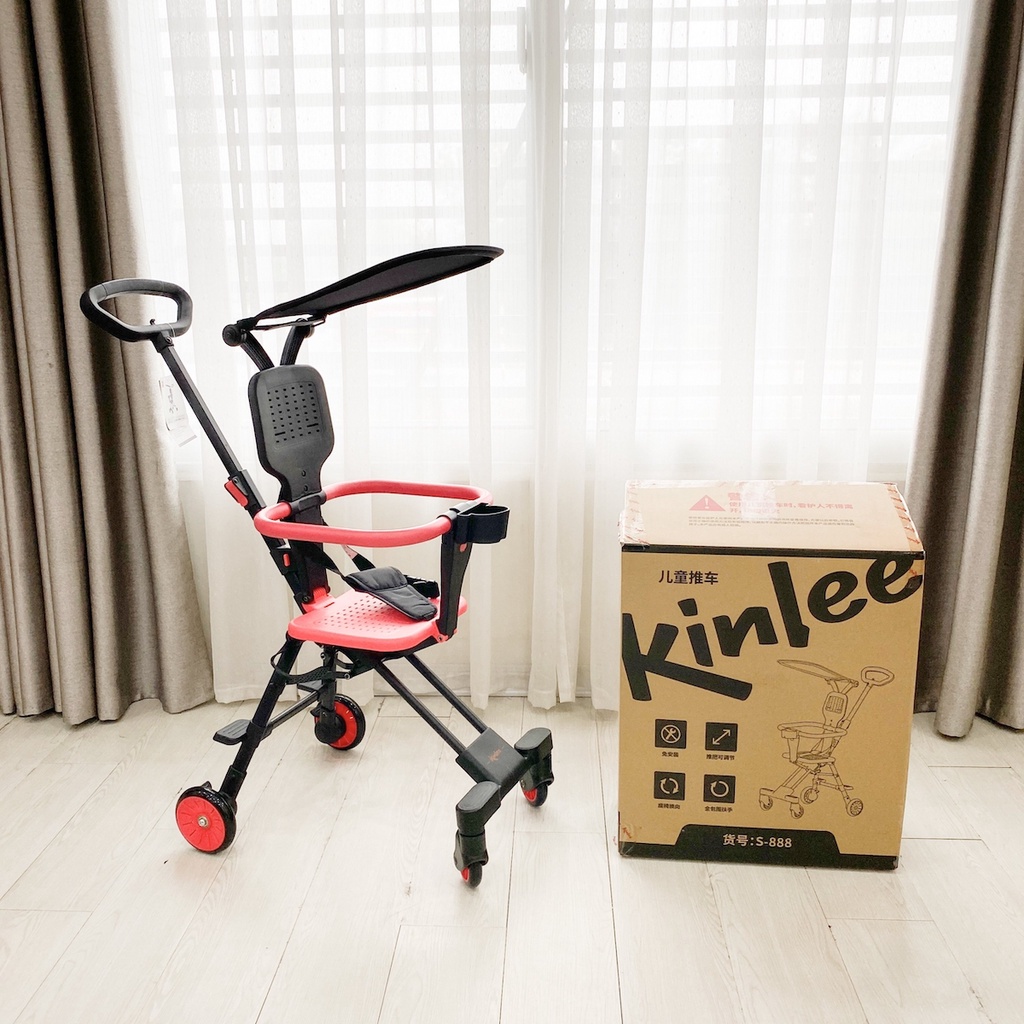 Xe đẩy gấp gọn VOVO PLAYKIDS cho bé, không mái/ Xe đẩy du lịch KINLEE /UM 02134 tiện lợi cho trẻ em