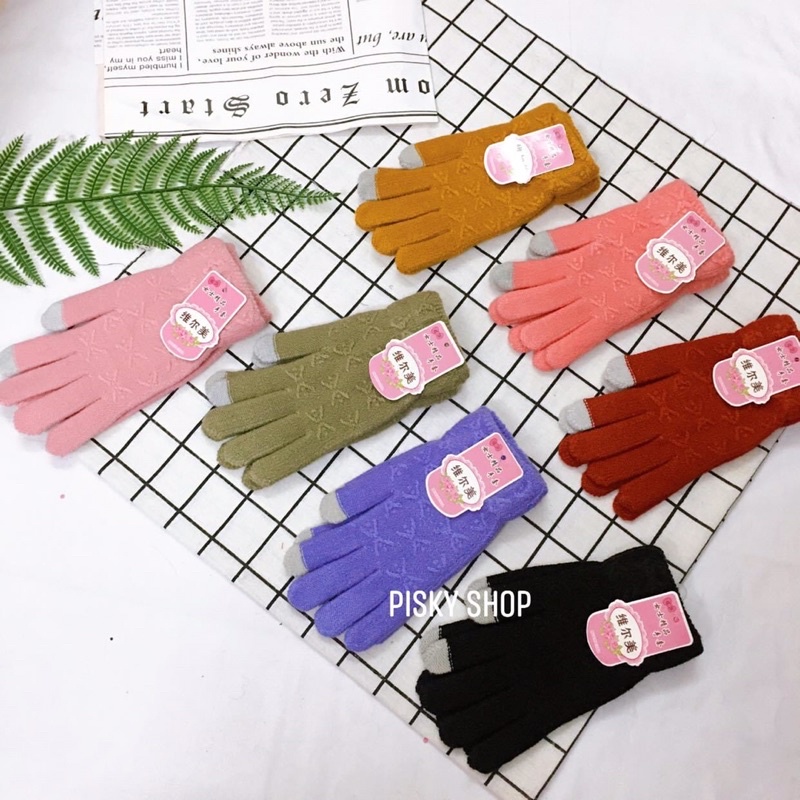 ❄️ Găng Tay Len Cảm Ứng Điện Thoại Dành Cho Nữ 🧤