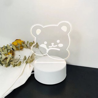 Đèn ngủ 3d để bàn cute