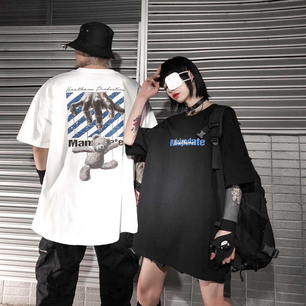 Áo Thun Nam Nữ Unisex, Áo Phông Tay Lỡ Form Rộng In Hình Bàn Tay Ngộ Nghĩnh Chất Cotton Mát Mềm Mịn | BigBuy360 - bigbuy360.vn