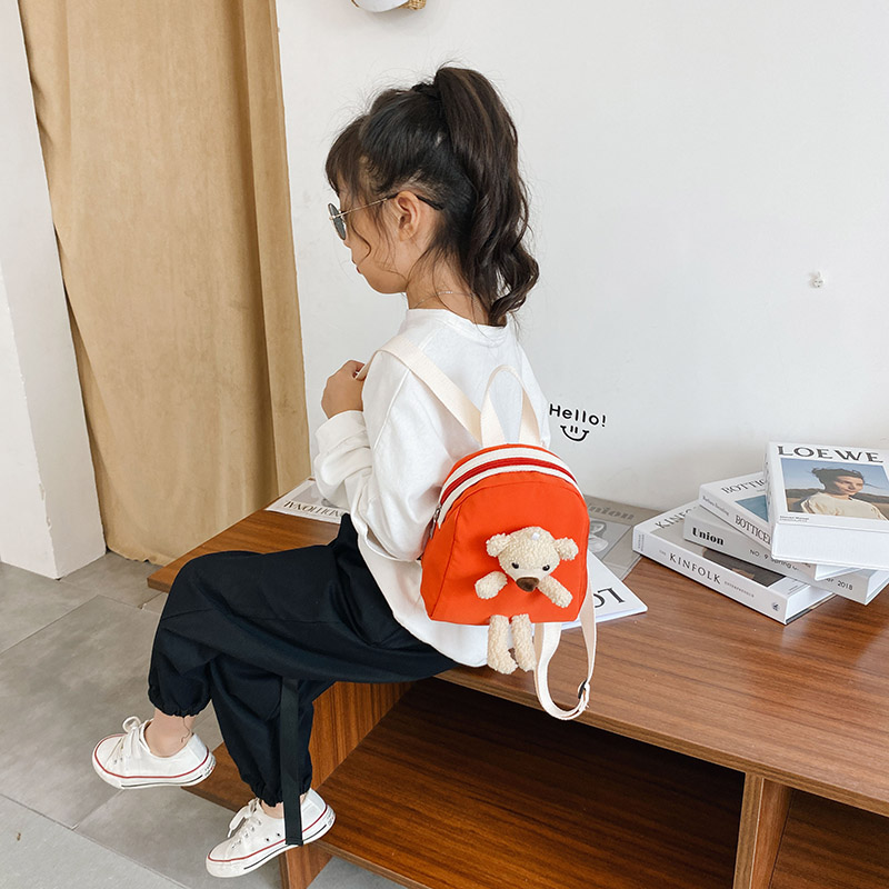 Balo mini gắn gấu bông phong cách Hàn Quốc dễ thương