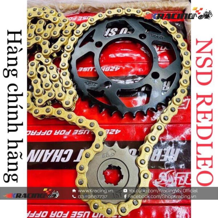 Nhông sên dĩa Redleo cho Exciter 135-150, Winner/Sonic, Raider/Satria, Wave/Dream, Sirius/Jupiter (Hàng chất lượng) 11