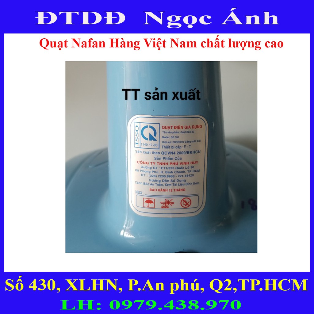 Quạt bàn B3 Nafan Hàng Việt Nam chất lượng cao