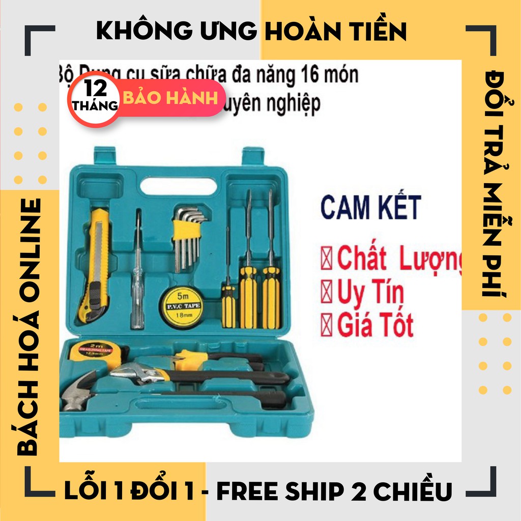 [Hàng Loại 1]  Bộ Dụng Cụ Sửa Chữa Đa Năng 16 Chi Tiết . .