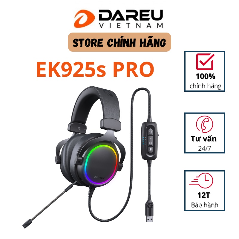 Tai nghe DAREU EH925s PRO Led RGB-Giả lập 7.1 gaming