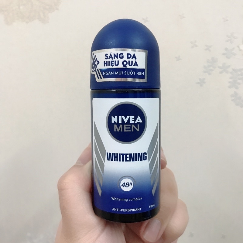 Lăn Khử Mùi Nam Sáng Da Nivea Men Whitening 50ml