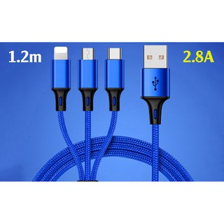 Dây sạc điện thoại 3 trong 1