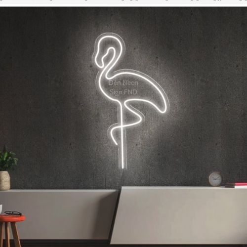 Đèn Trang Trí Neon Sign Phòng ngủ Decor Nhà Đèn Led Tiktok Hình Con Hạc