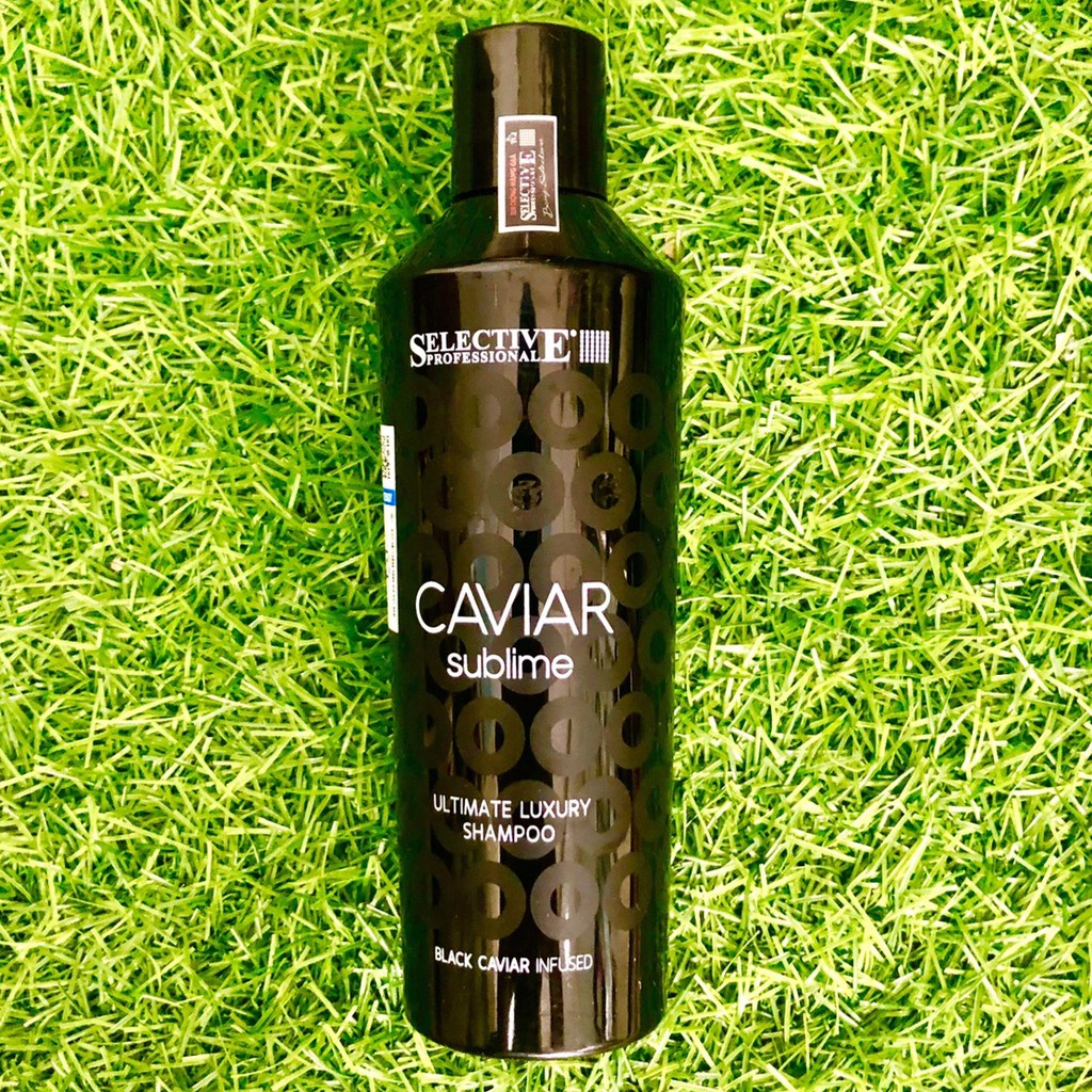 Dầu gội Selective Caviar Sublime Ultimate Luxury shampoo dưỡng ẩm phục hồi tóc chiết xuất trứng cá tầm Ý 250ml