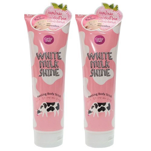 Tẩy tế bào chết toàn thân trắng da sữa bò Cathy Doll White Milk Shine Peeling Body Scrub 320ml | BigBuy360 - bigbuy360.vn