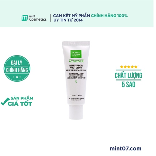 Kem Dưỡng Marti Derm Acniover Night Renewal Cream