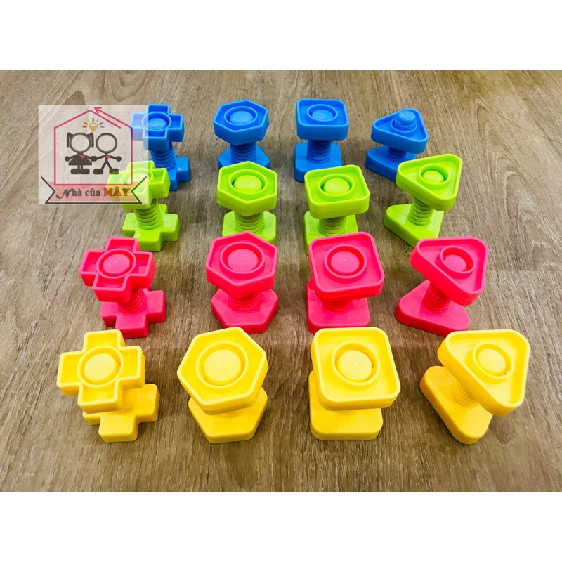 Ốc vít nhựa set 4 cặp/6 cặp/ 8 cặp/full bộ 16 cặp | BigBuy360 - bigbuy360.vn