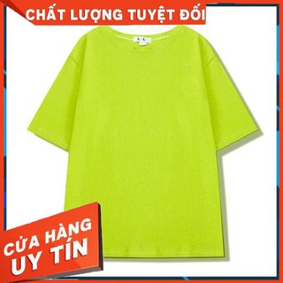 [SALES 50%] THUN THÁI Áo Thun Trơn XANH CHUỐI NEON Basic Tay lỡ Form Rộng Ulzzang