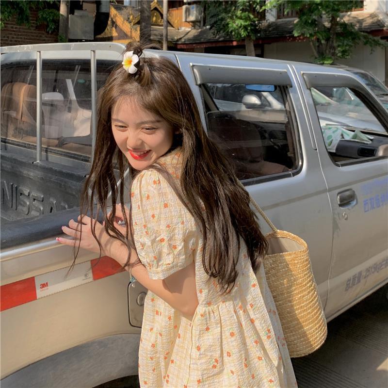 Đầm Búp Bê In Hoa Nhỏ Xinh Thời Trang Cho Phụ Nữ