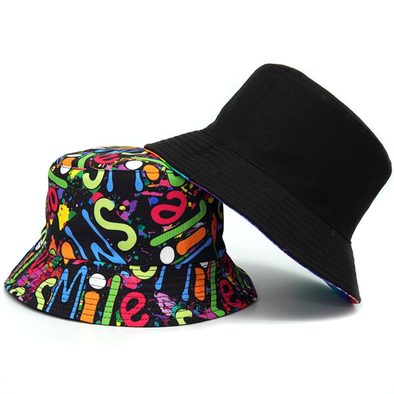 Nón Tai Bèo Chống Nắng In Họa Tiết Nhiều Màu Sắc Có Thể Đảo Ngược Cho Nữ Sự Bả