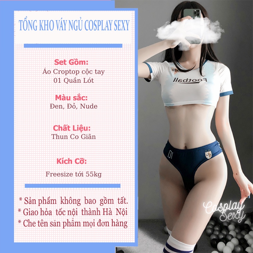 Cosplay Sexy Bóng Đá Basketball - Bộ Đồ Ngủ Cosplay Thể Thao Tiếp viên croptop gợi cảm sexy, Ivyshop | BigBuy360 - bigbuy360.vn