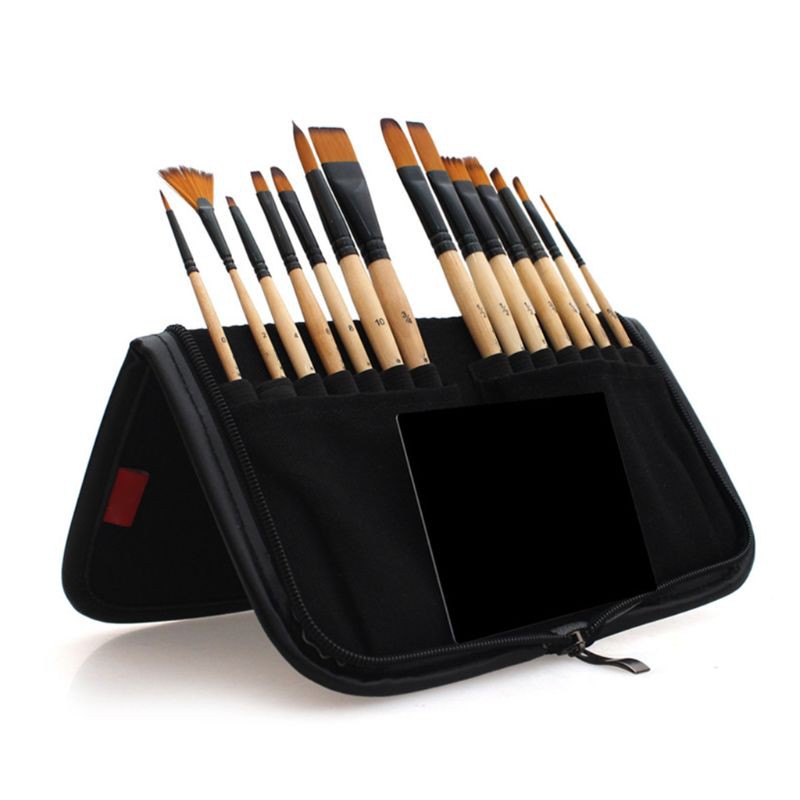 Set 14 Cọ Vẽ Màu Nước Kèm Túi Đựng