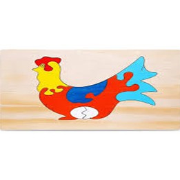 Tranh ghép hình con gà mái bằng gỗ Minh Thành , đồ chơi ghép hình cao cấp cho bé