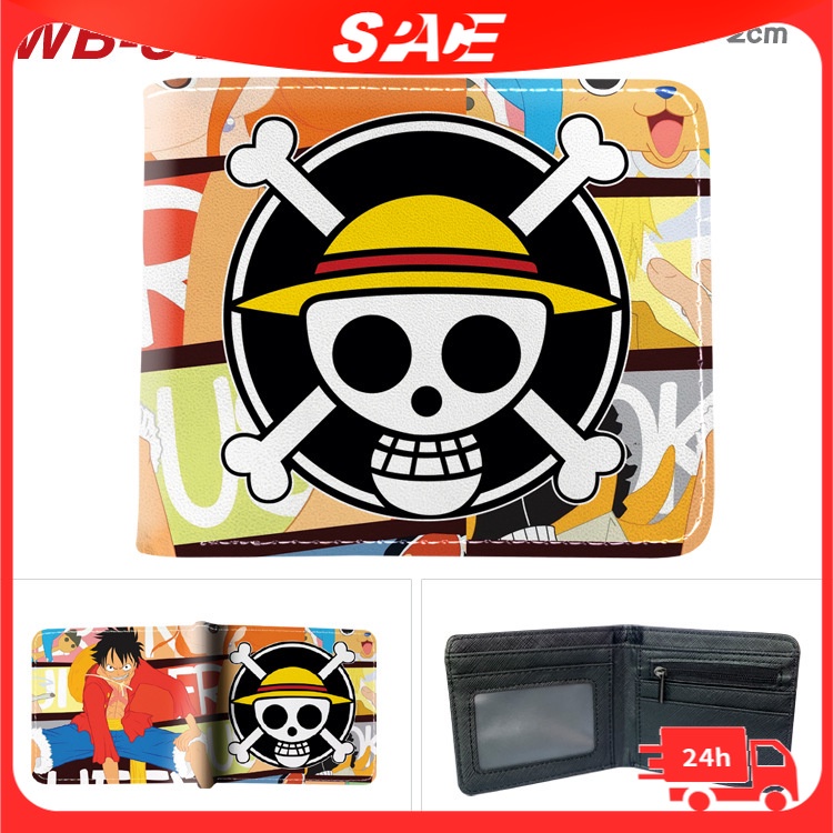 Ví Ngắn Đựng Tiền Xu In Hình Nhân Vật Luffy One Piece Cá Tính
