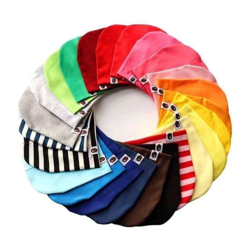 sỉ 50 mũ cotton trẻ em ( trộn màu )