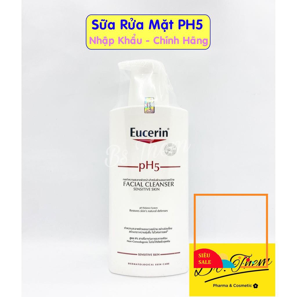 ✅[CHÍNH HÃNG] Sữa Rửa Mặt Eucerin pH5 Cho Da Nhạy Cảm Facial Cleanser - Eucerin PH5 Facial Cleanser Sensitive Skin 400ml