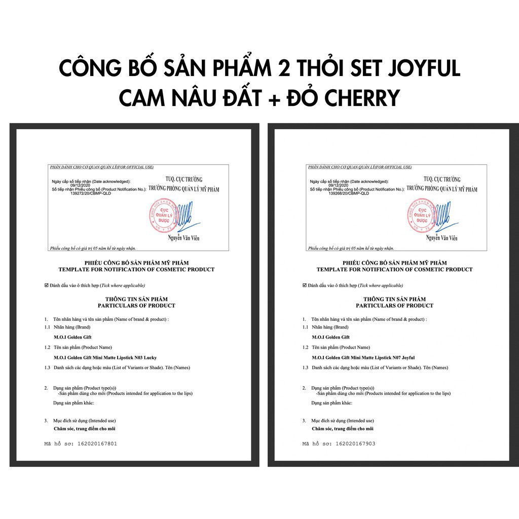 Son Môi Mini - Set 2 Thỏi - MOI Cosmetics Hồ Ngọc Hà - Golden Gift | BigBuy360 - bigbuy360.vn