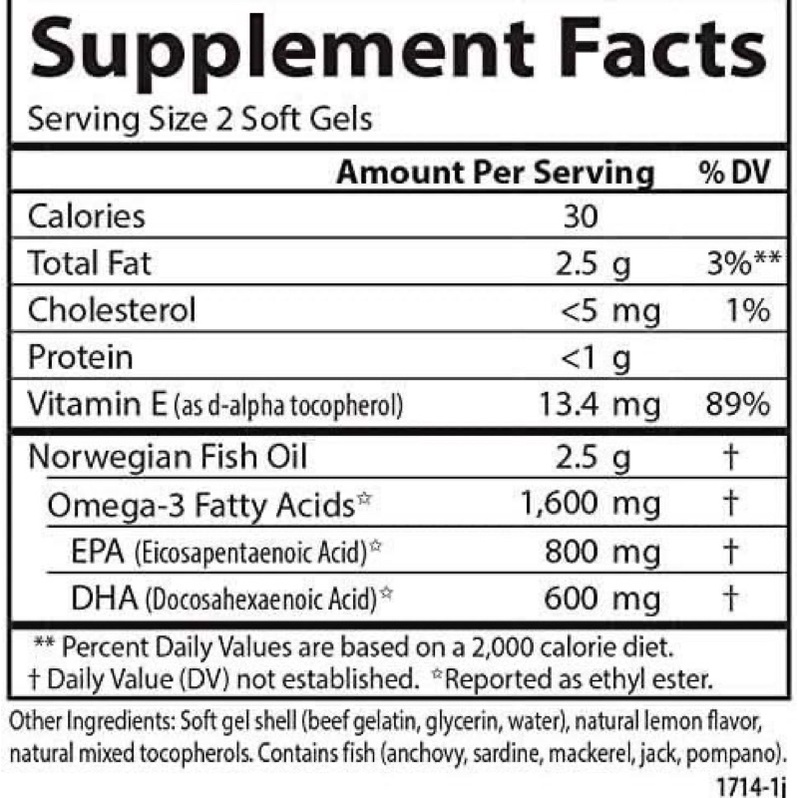 Bổ sung Omega3 Carlson Elite Pack 90+30 Soft Gels