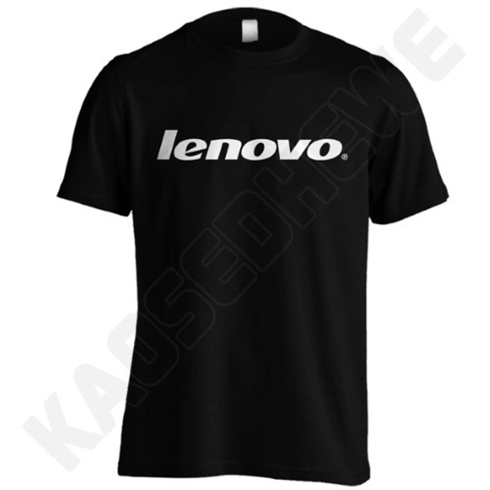Áo Thun Đen In Logo Lenovo 02 Thời Trang