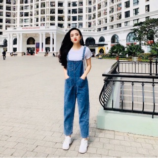 Quần yếm bò xanh lá